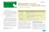 Selecciones ALIMENTACIÓN Avícolas Micotoxinas en los ...agroavances.com/img/publicacion_documentos/Micotoxinas en los... · Micotoxinas en los alimentos: medidas de prevención