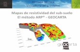 Mapas de resistividad del sub-suelo El método ARP® - … · Fabricación de sensores para la inyección de corriente eléctrica en el suelo Pixeles de los mapas : 0,50 cm a 3m ...