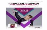 Club de fans Chenoa Yo te daré Tour #SoyHumana … · disposición de todos aquellos que estén interesados en asistir al concierto, de este dossier con toda la información referente