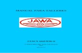 MANUAL PARA TALLERES - jawa.com.arjawa.com.ar/wp-content/uploads/Taller.pdf · Nivel aceite de motor recomendado sevicio API tipo o más alto, JASO estándar MA Cantidad Volumen total