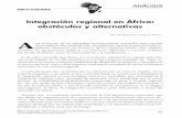 Integración regional en África: obstáculos y alternativasnovaafrica.net/documentos/archivo_NA25/06NA25.Kabunda91-112.pdf · África Occidental) y la CEMAC (Comunidad Económica