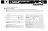 6 Lugares geométricos y cónicas - Aprende … · 2017-01-17 · © Grupo Editorial Bruño, S.L. 6 Lugares geométricos ... (7/2,– 1/2) m AB = – 3 ⇒ m = 1/3 y + 1/2 = 1/3(x
