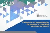 Proyecto de Ley de Presupuestos Generales de la … · Escenario económico de Canarias (1) ... (Tasas de variación interanual, excepto tasa de paro, en %) 2015 Previsiones octubre