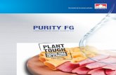 PURITY FG - narosa.com.mx · Sabemos que no es suficiente para un lubricante de grado alimenticio el cumplir con los estándares de los organismos reguladores si no ... Preservación