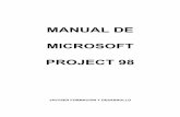 Manual de Project 98 - etitudela.cometitudela.com/profesores/iadm/proyec/downloads/manualproject2098.pdf · GESTIÓN Y PROGRAMACIÓN DE RECURSOS ... Project permite especificar la