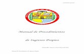 PROCEDIMIENTO DE INGRESOS PROPIOS - … · Con fundamento en el artículo 12 del Reglamento de Ingresos Propios de la Universidad de Sonora y con el fin de contribuir al fortalecimiento
