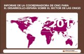 INFORME DE LA COORDINADORA DE ONG PARA …informe2011.coordinadoraongd.org/uploads/Informe_Anual_de_la... · ciones que buscan la acción conjunta y coordinada en la cooperación