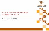 Plan de Inversiones Codelco 2013 FINAL 01mar2013 · HITOS DEL PLAN DE INVERSIONES 2012 Proyectos Finalizados: Vicepresidencia de Proyectos (MUS$, moneda 2012) Construcción Plataformas