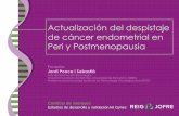 Actualización del despistaje de cáncer endometrial en … · segundo en mortalidad. ... (miomas, pólipos) •Evaluación grosor endometrial (pto corte: 3mm) Diagnóstico temprano.