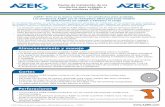 Almacenamiento y manejo - AZEK · • Los productos para acabado y las molduras AZEK deben instalarse con los mismos principios sólidos de ... entre otros, los ... compatibilidad