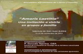 Amoris Laetitia · AGUSTINOS Secretariado de Laicos y Familia ... PROGRAMA y HORARIO Viernes, 3 de noviembre Durante la tarde llegada y alojamiento en la residencia. 20:30 hs.: