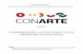 CONSEJO PARA LA CULTURA Y LAS ARTES DE …sgi.nl.gob.mx/Transparencia_2009/Archivos/CONARTE... · Informe Anual del 2014 Consejo para la Cultura y las Artes de Nuevo León 8.3 CASA