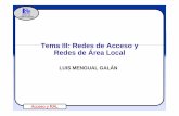acceso y ral 30abril10 ALU.ppt [Modo de compatibilidad]lmengual/RAL/RAL.pdf · Tema III: Redes de Acceso y Redes de Área Local 3.1 Redes de Acceso 3.2 Tecnología de Redes de Área