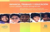 INFANCIA, TRABAJO Y EDUCACIÓN - …unesdoc.unesco.org/images/0014/001459/145924s.pdf · Como todo en nuestra América Latina, tan distinto y tan parecido. ... (DYA) se propone erradicar