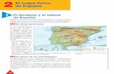 2 El mapa físico de España · Más de 2500 m 0 100 200 km ... • El clima oceánico se localiza en el norte y noroeste peninsular. Las precipitaciones son abundantes y regulares,