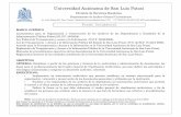 Universidad Autónoma de San Luis Potosí - uaslp.mx de clasificacion... · del personal acadÉmico de la u.a.s.l.p. 911 sindicato administrativo u.a.s.l.p. subfondos. 18 institutos