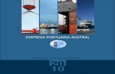 EMPRESA PORTUARIA AUSTRAL 20 10€¦ · decididamente el desarrollo del terminal por la vía de la asociación o externalización al sector privado, ... y explanadas pavimentadas