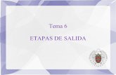 Tema 6 ETAPAS DE SALIDA - Redirigiendo a /portal · Tema 6: Introducción 2/20 Motivos En general, los amplificadores de salida en tensión con una ganancia muy alta tienen una impedancia