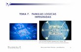 TEMA 7. FAMILIAS LOGICAS INTEGRADASocw.usal.es/.../electronica/contenido/electronica/Tema7_FamLogicas.pdf · Abanico de salida , que es el número máximo de circuitos lógicos que