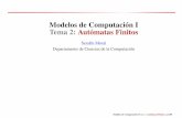 Modelos de Computación I Tema 2: Autómatas Finitosdecsai.ugr.es/~smc/docencia/mci/tr2.pdf · alumno por una asignatura, por ejemplo, Modelos de Computación I. El alfabeto de entrada