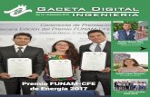 Gaceta Digital - fi-a.unam.mx · 3 Gaceta Digital Ingeniería No. 12 2018 Reconocimientos E l 21 de agosto se realizó la ceremonia del Premio de Energía 2017, otorgado por Fundación