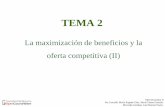 TEMA 2ocw.uv.es/ciencias-sociales-y-juridicas/2-1/t2_micro_ii.pdf · TEMA 2 La maximización de beneficios y la ... largo plazo de la empresa competitiva Precio Producción CMg ...