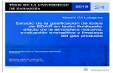 Estudio de la gasificación de lodos de EDAR en lecho ... · 2015 24 Noemí Gil Lalaguna Estudio de la gasificación de lodos de EDAR en lecho fluidizado: efecto de la atmósfera