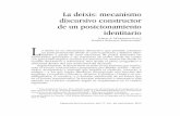 La deixis: mecanismo discursivo constructor de un ...dimensionantropologica.inah.gob.mx/wp-content/uploads/02Dimension... · siones temporales y locativas como los adverbios y los