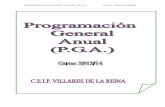 PROGRAMACIÓN GENERAL ANUAL 2013/14 C.E.I.P. …ceipvillaresdelareina.centros.educa.jcyl.es/sitio/upload/PGA_2013... · Periodo de adaptación de los alumnos de 3 años ………