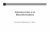 Introducción a la Bioinformática - cic.javerianacali.edu.cocic.javerianacali.edu.co/wiki/lib/exe/fetch.php?media=materias:... · Que es la Bioinformática? !Bioinformática es el