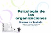 Grupos de Trabajo - Psicología de las Organizaciones · El concepto de grupo de trabajo El estudio de los grupos sociales ... Procesos de desarrollo grupal y socialización ... condiciones