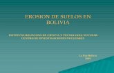 EROSION DE SUELOS EN BOLIVIA - arcal.unsl.edu.ararcal.unsl.edu.ar/documentos/RLA5051-bolivia.pdf · ESTADO DE LA EROSION DEL SUELO 1. CARACTERISTICAS • Bolivia con superficie territorial