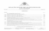 BOLETÍN OFICIAL DE LA PROVINCIA DE LAS PALMAS · 138781 Anuncio de licitación para rehabilitación Cancha Deportiva de Órzola (T.M. Haría) ..... 138178 Anuncio de formalización