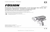 Pistola de pulverización, con purga de aire, de impacto ... AP Spanish_309745Y.pdf · Pistola de pulverización, con purga de aire, de impacto directo, multicomponente Para utilizar