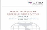TEMAS SELECTOS DE DERECHO CORPORATIVOmoodle2.unid.edu.mx/dts_cursos_mdl/pos/AN/TSDC/S08/... · aquella relativa al comercio exterior que estudia las regulaciones y restricciones no