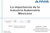 La importancia de la Industria Automotriz Mexicana9 July] Panel 1 - Dr... · La importancia de la Industria Automotriz Mexicana Eduardo J. Solís Presidente Ejecutivo Asociación
