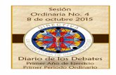 Sesión Ordinaria No. 4 8 de octubre 2015congresosanluis.gob.mx/sites/default/files/unpload/tl/dd/2016/08... · curso, recibida el 29 de septiembre del mismo año, aprobación minuta