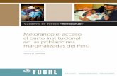 Mejorando el acceso al parto institucional en las ... · 2 Mejorando el acceso al parto institucional por parte de las poblaciones marginalizadas del Perú relación entre la probabilidad