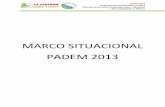MARCO SITUACIONAL PADEM 2013 - pintana.cl 2013... · PADEM 2013 Departamento de Educación y Cultura Dirección de Servicios Traspasados Salud Educación I. Municipalidad de La Pintana