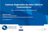 Cadenas Regionales de Valor (CRV) en Centroamérica · mercado de EEUU, cuyos productos son ... •Fortalecer las cadenas de valor en Centroamérica, ... • En base a la lista de
