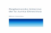 Reglamento Interno de la Junta Directiva - BBVA …€¦ · sociedad, sus accionistas y miembros de la Alta Gerencia, instrumentada a través de su Carta de Aceptación y, (ii) de