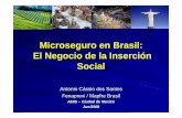 Microseguro en Brasil: El Negocio de la Inserción Socialamis.org.mx/.../Documentos/Archivos/Antonio_Cassio_Microseguros.pdf · Microseguro en Brasil: El Negocio de la Inserción