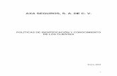 AXA SEGUROS, S. A. DE C. V. Mutualistas de Seguros (las Disposiciones) y en relaci³n con la disposici³n