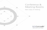 Conference & Meeting Rooms - gesab.comgesab.com/wp-content/uploads/pdf/GESAB_MEETIGN-ROOMS-ESP.pdf · de un sistema de comunicación colaborativo para llegar a la mejor ... Logotipos