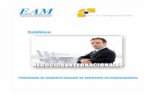 Sublineas Negocios Internacionales - eam.edu.co · • Interacción con los programas técnicos profesionales en negocios internacionales, diseño arquitectónico y de interiores,