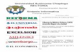 sintesis 25 mayo 2016 - Universidad Autónoma Chapingo · Celestino, encargado del despacho de la Dirección del CBTA 21. ... nae, que prácticamente ha desaparecido, mencionó Segovia