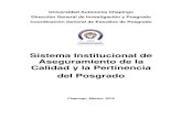 Sistema Institucional de Aseguramiento de la Calidad y la …posgrado.chapingo.mx/images/lineamientos PDF/SIACP_2015.pdf · 2015-09-21 · formalmente inicia la educación agrícola