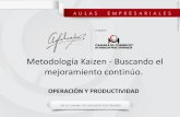 Metodología Kaizen - Buscando el mejoramiento … · n CONTENIDO •Definición de productividad •Productividad y eficiencia •Tipos de productividad •Factores que afectan la