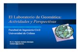 El Laboratorio de Geomática: Actividades y Perspectivas · Estudios de visibilidad radial. Internet2: Conclusiones zAlgunas de las actividades del Laboratorio de ... experimentales