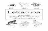 Imbabura Cayambe Letracuna - .Las 34 letras del alfabeto del quichua de Imbabura y Cayambe minscula